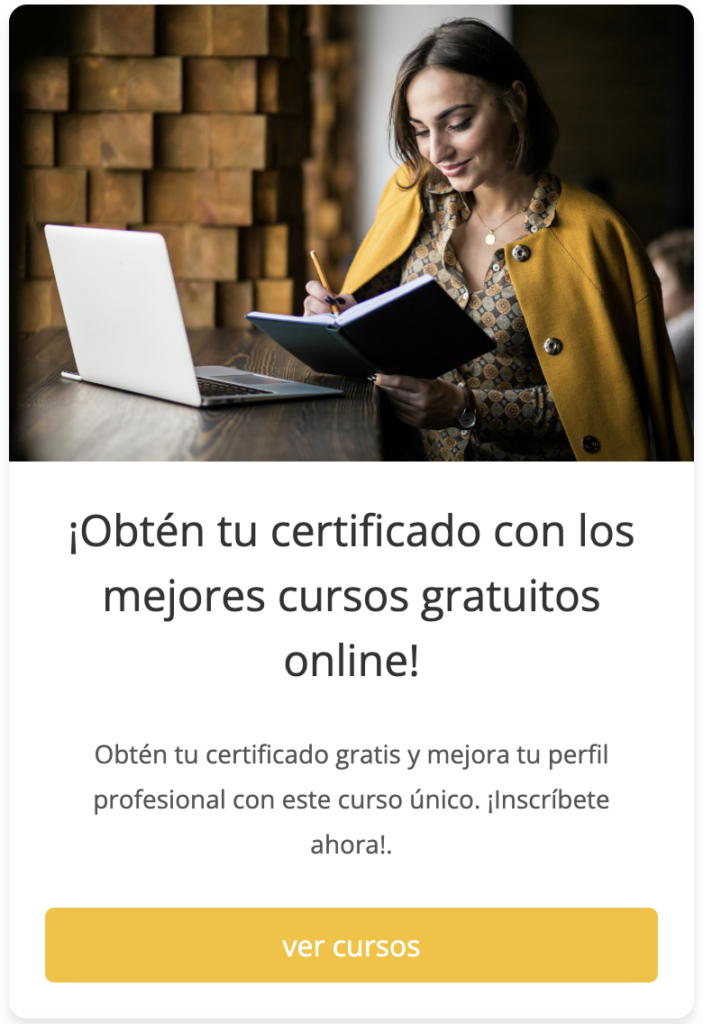 cursos gratuitos con certificado