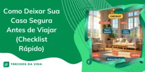 Como Deixar Sua Casa Segura Antes de Viajar (Checklist Rápido)